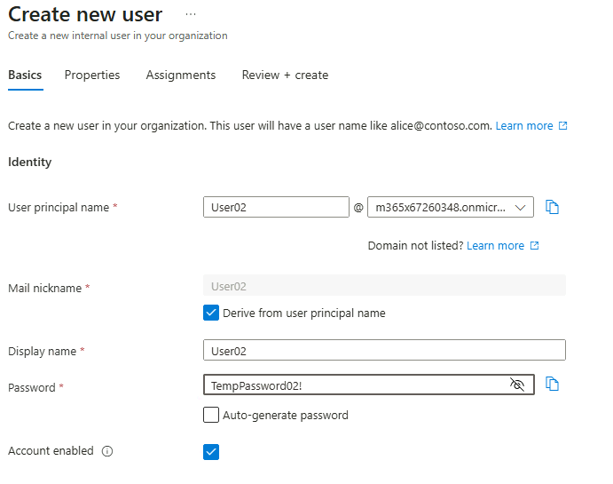 Esercizio 3 – Passo 1 – Creazione di USER02 e primo accesso da SEA-DEV2
