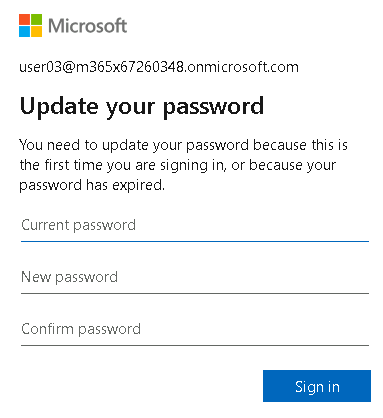 Esercizio 3 – Passo 2 – Creazione di USER03 e primo accesso da SEA-DEV3
