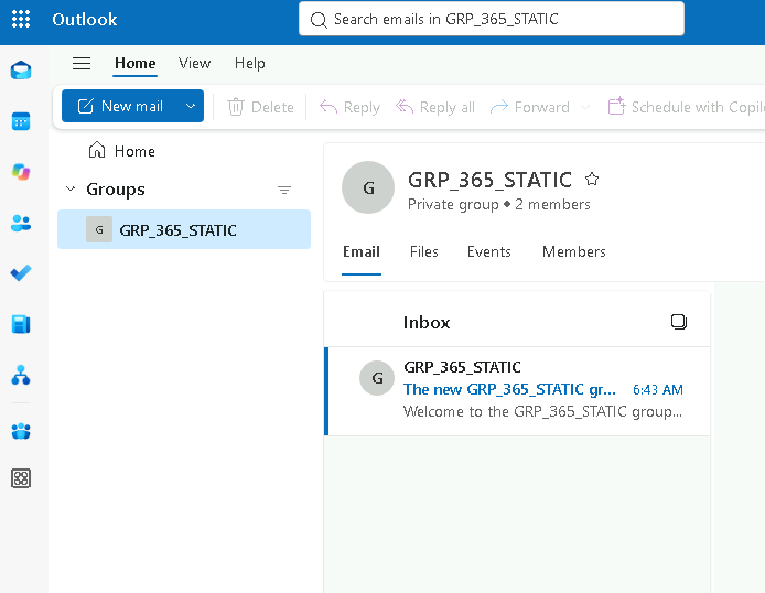 Esercizio 3 – Passo 6 – Verifica lato USER03 (da SEA-DEV3) e invito guest