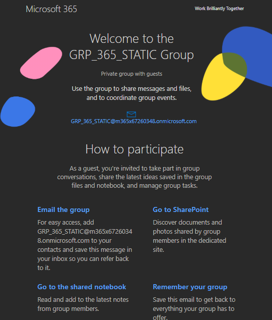 Esercizio 3 – Passo 8 – Invitare external users da Owner