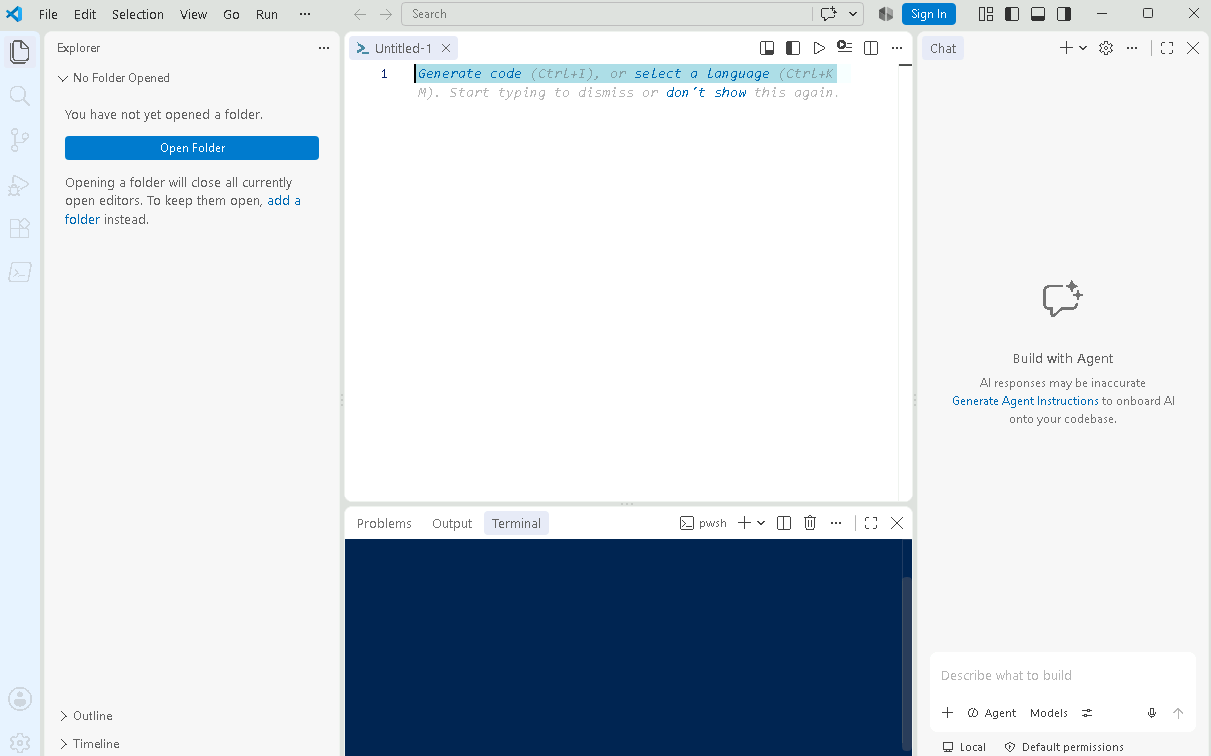 Esercizio 4 – Passo 2 – Abilitare la modalità "PowerShell ISE" in VS Code