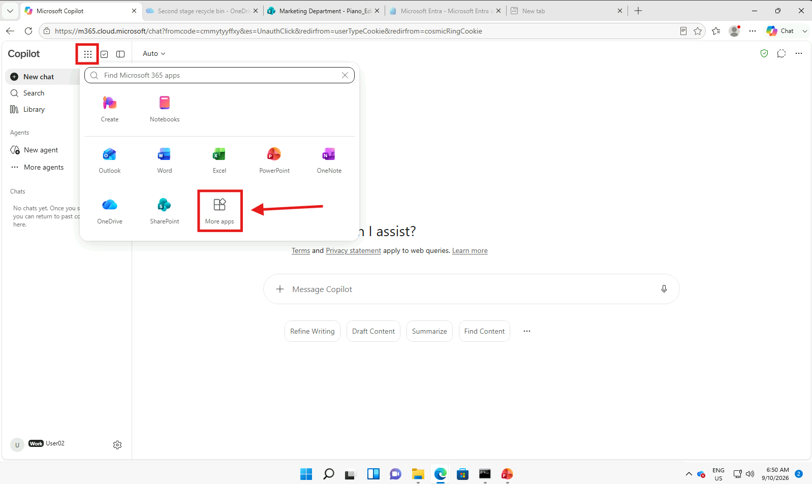 Esercizio 6 – Passo 1 – Installazione app Microsoft 365 e Cloud Join