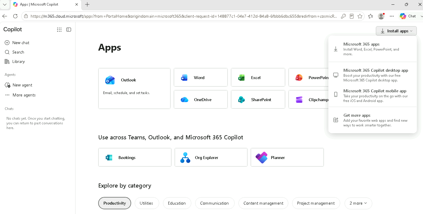 Esercizio 6 – Passo 1 – Installazione app Microsoft 365 e Cloud Join