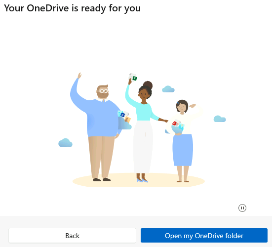 Esercizio 1 – Passo 1 – Primo accesso al client OneDrive con User02