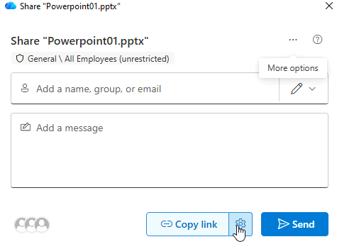 Esercizio 1 – Passo 4 – Condivisione con link "Can't Download" e scadenza a 1 mese