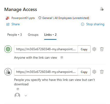 Esercizio 1 – Passo 6 – Gestione degli accessi condivisi (Manage Access)