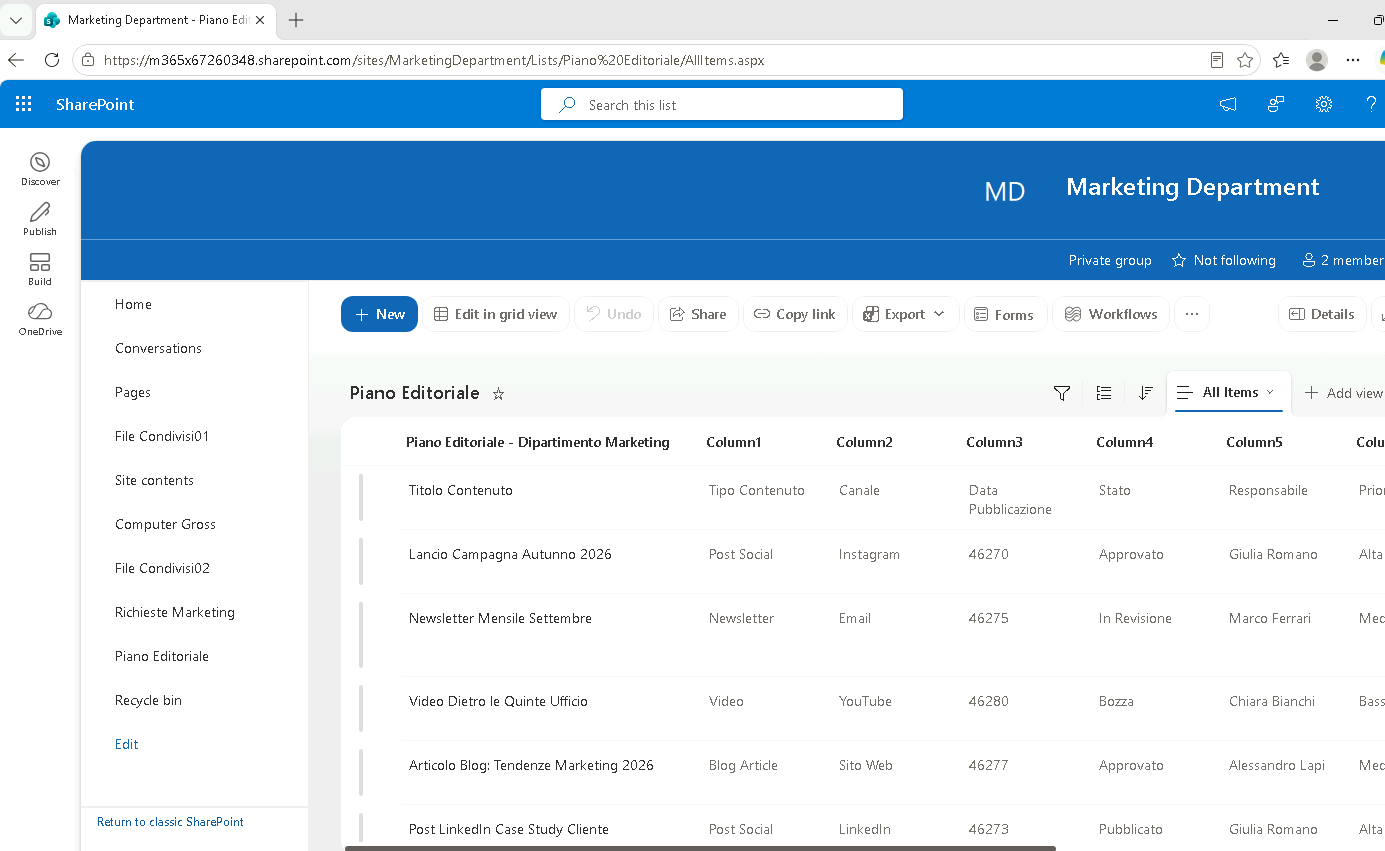Esercizio 4 – Passo 5 – Verifica lato User03 (membro) su SEA-DEV3