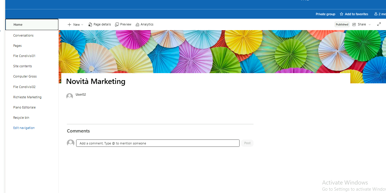 Esercizio 5 – Passo 4 – Promuovere la pagina a Home Page