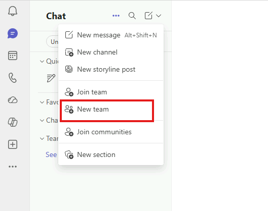 Esercizio 8 – Passo 2 – Creazione del Team a partire dal gruppo Microsoft 365 esistente