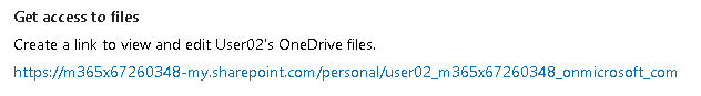 Esercizio 1 – Passo 2 – Gestione delle impostazioni OneDrive di User02