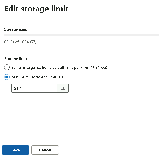 Esercizio 1 – Passo 2 – Gestione delle impostazioni OneDrive di User02