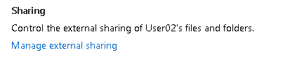 Esercizio 1 – Passo 2 – Gestione delle impostazioni OneDrive di User02