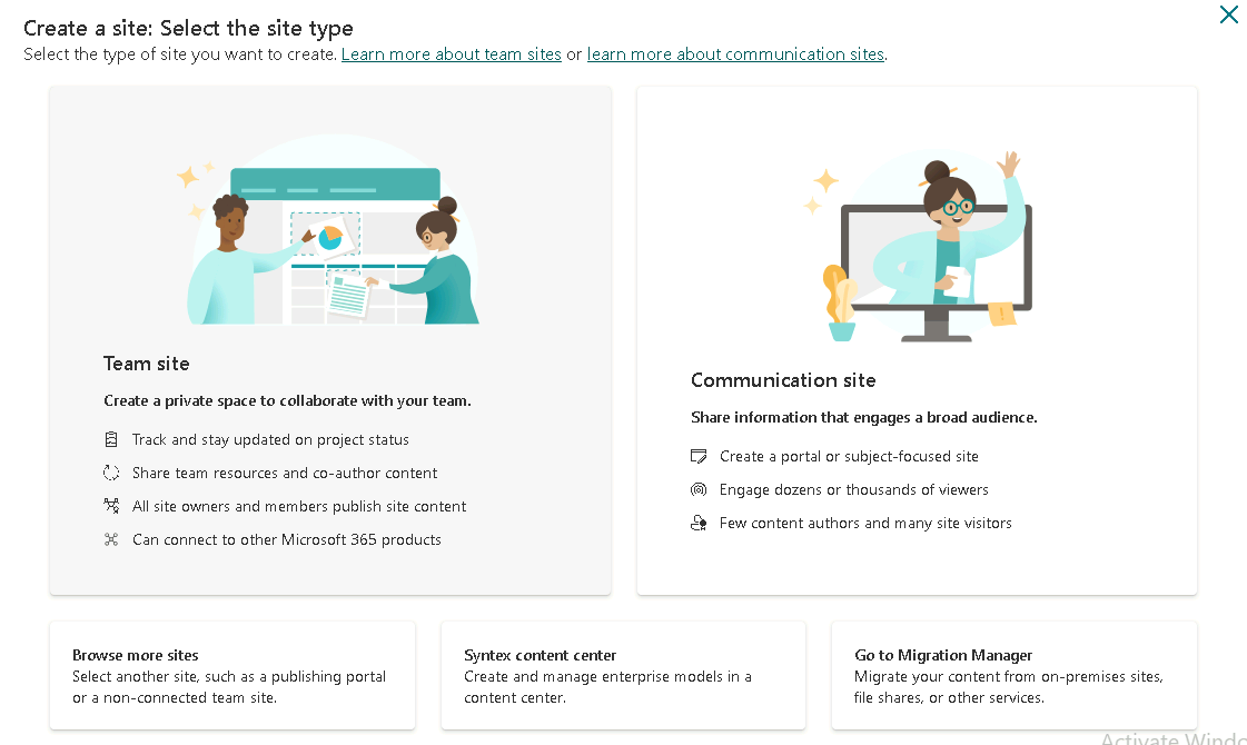 Esercizio 3 – Passo 1 – Creazione del sito Amministrazione