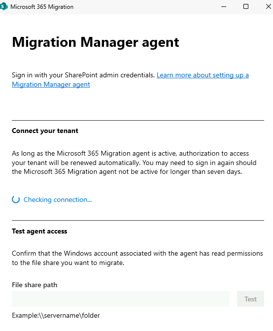 Esercizio 3 – Passo 3 – Installazione del Migration Agent