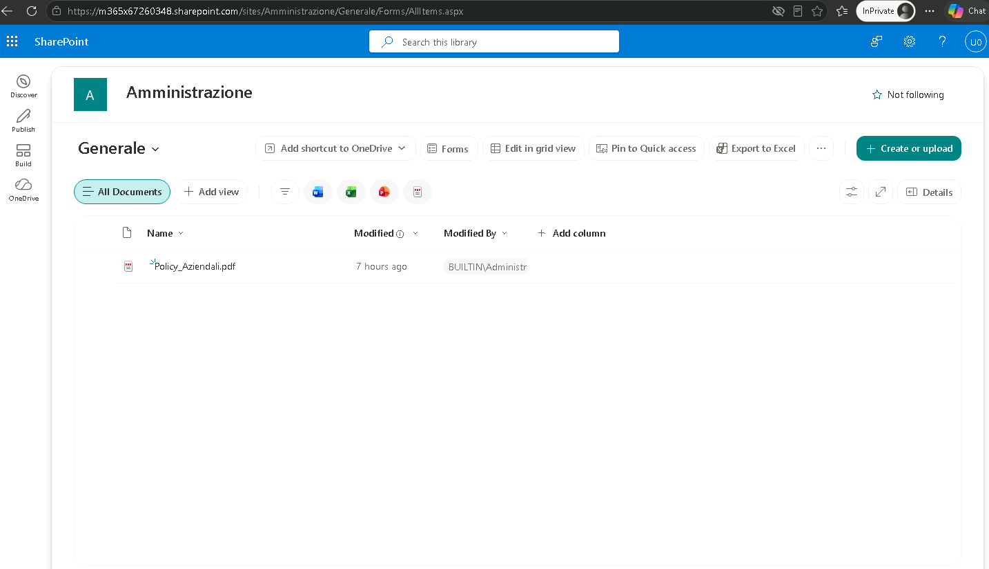 Esercizio 4 – Passo 7 – Verifica lato user06